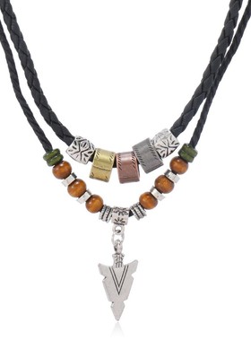 欧美复古时尚项链硬朗风箭头造型