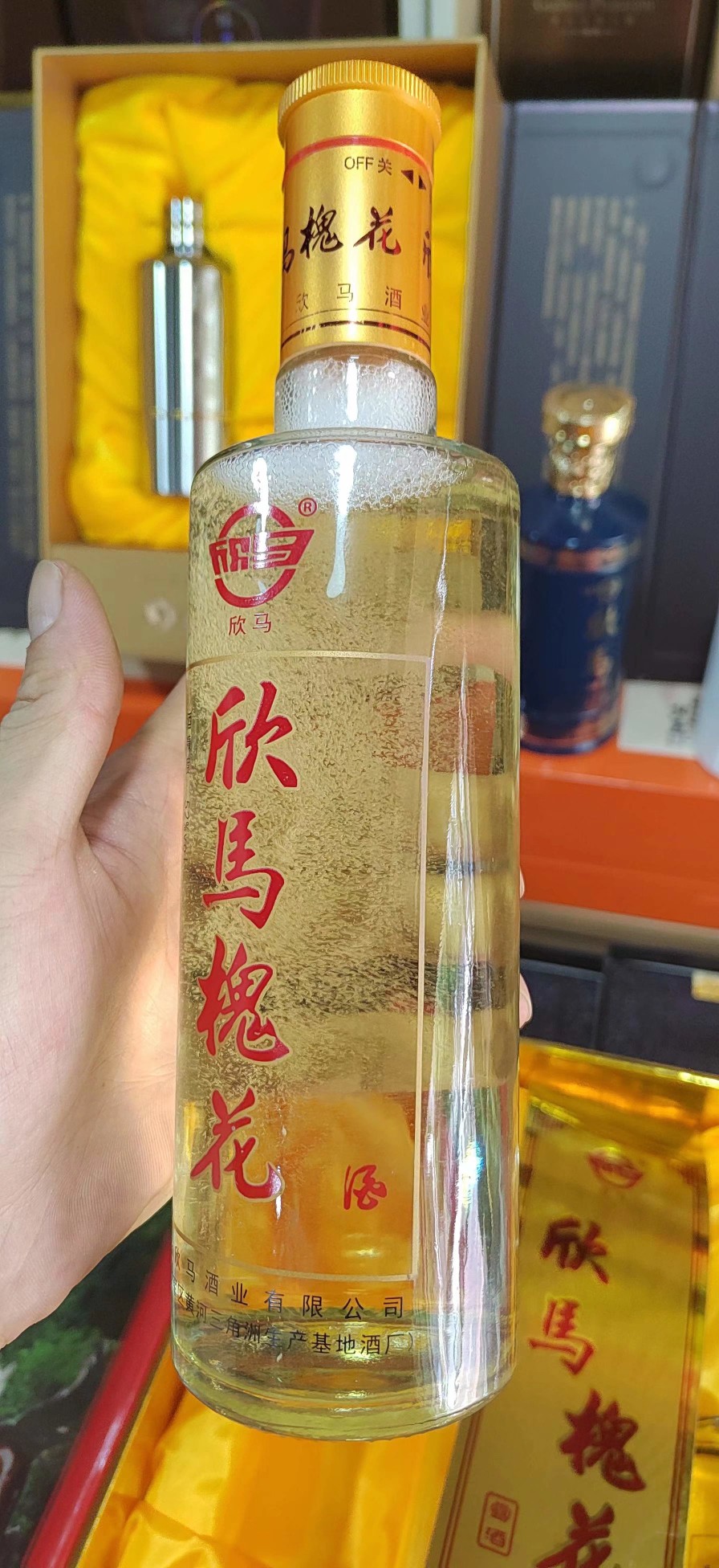 欣马槐花酒东营特产马场酒52度槐花露酒白酒山东欣马酒业原产地发