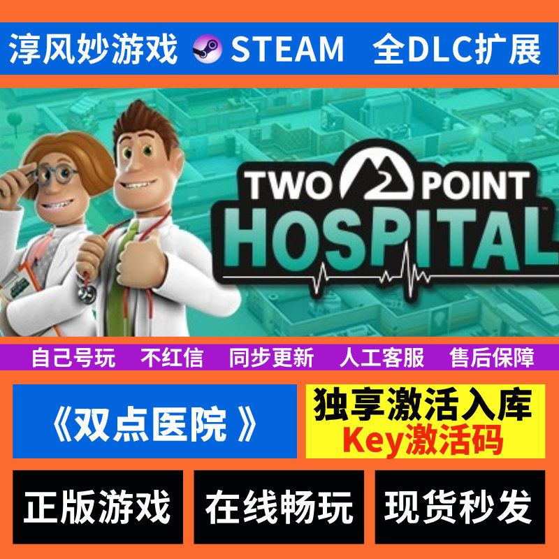 双点医院 Steam 全球区 全DLC 兑换码 激活码 激活入库 电脑游戏
