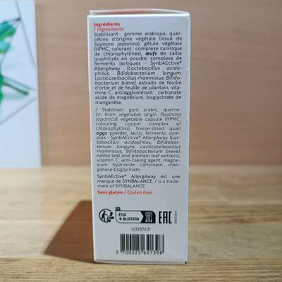 现货n法国iQIIeldea舒缓呼吸过敏ALLE6R皮BIOL槲素respiratoires0