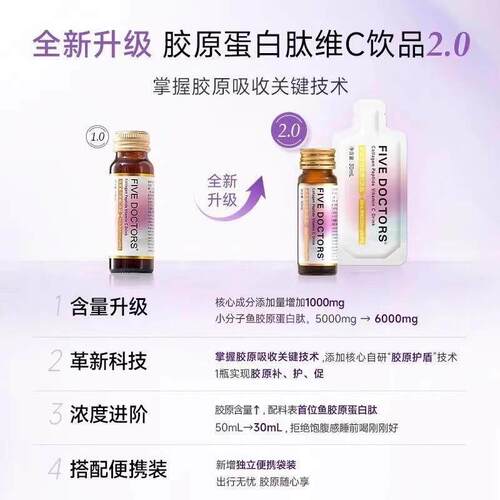 原蛋白肽HPN口服液c小分子肽维液典态饮经百香果胶饮品