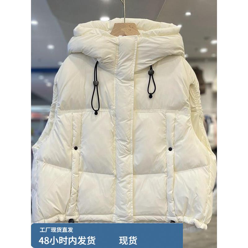 时尚连帽羽绒棉马甲女2025秋冬新款保暖加厚马夹背心韩系外穿棉服