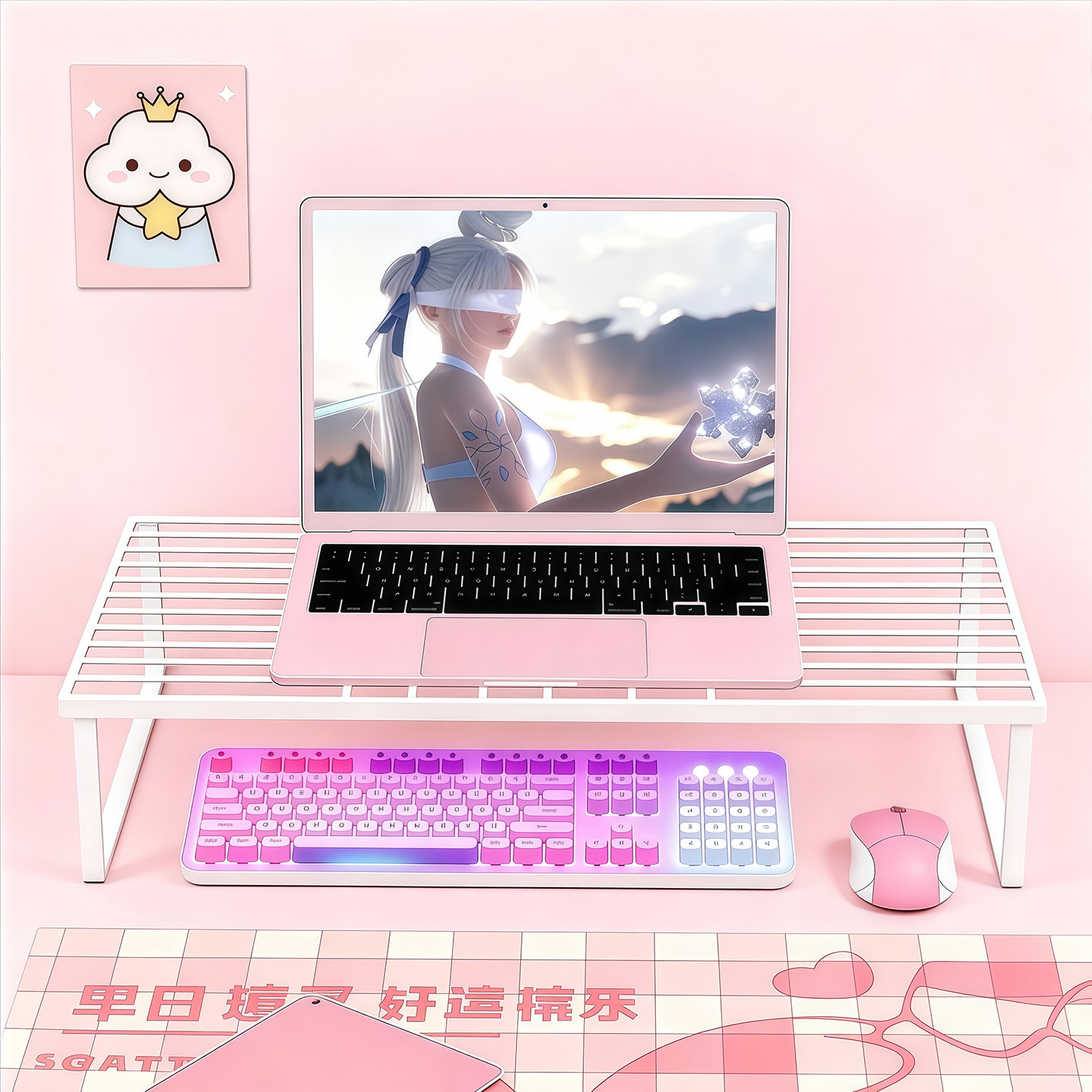 游戏本电脑镂空散热支架办公支架