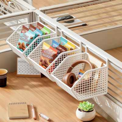 办公桌挂篮书桌收纳筐床头置物架