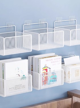 墙上置物架墙面壁挂式收纳盒宿舍好物上铺床上免打孔床头挂篮架子