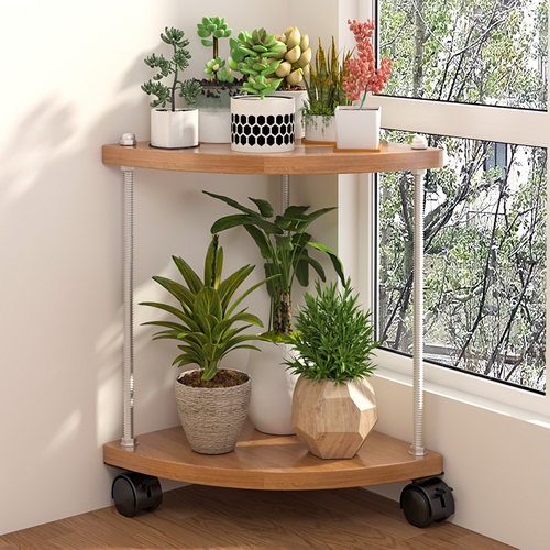 中式花架子客厅落地式置物架