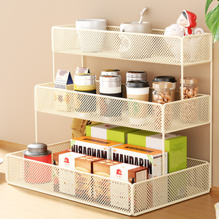 零食架子置物架客厅桌面高颜值水果篮子厨房餐桌台面分层收纳架