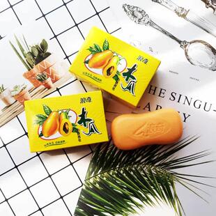 清香型 浪奇木瓜白肤香皂120克*5块深层留香 嫩肤洁面皂洗澡 包邮