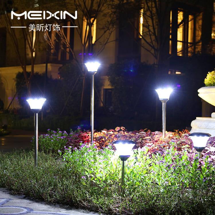 太阳能灯草坪灯庭院灯户外超亮LED小区路灯花园灯景观灯柱头灯