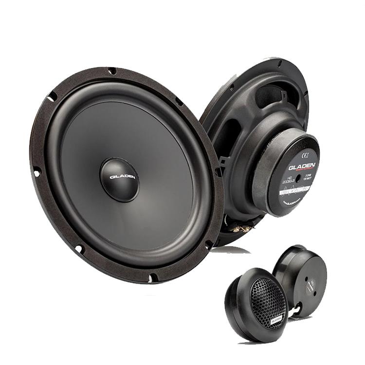 德国格莱登GLADEN两分频套装RS 200扬声器改装汽车载音响喇叭