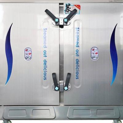 36电蒸箱盘24盘大型格商用蒸饭柜双门盘烧防蒸饭车60盘馒头4830干