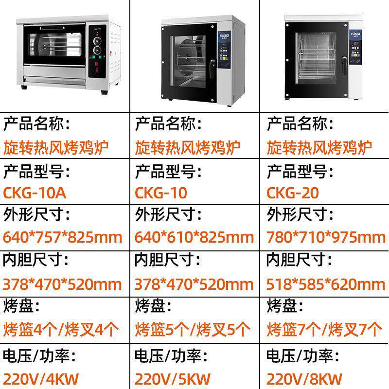 全自动旋转商用烤鸡烤鸭专用炉智能控温电热烤鸡炉玉米地瓜电烤箱