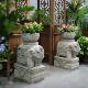 户外庭院大象一对摆件招财别墅门口花园装 饰花盆彷石墩象创意盆景