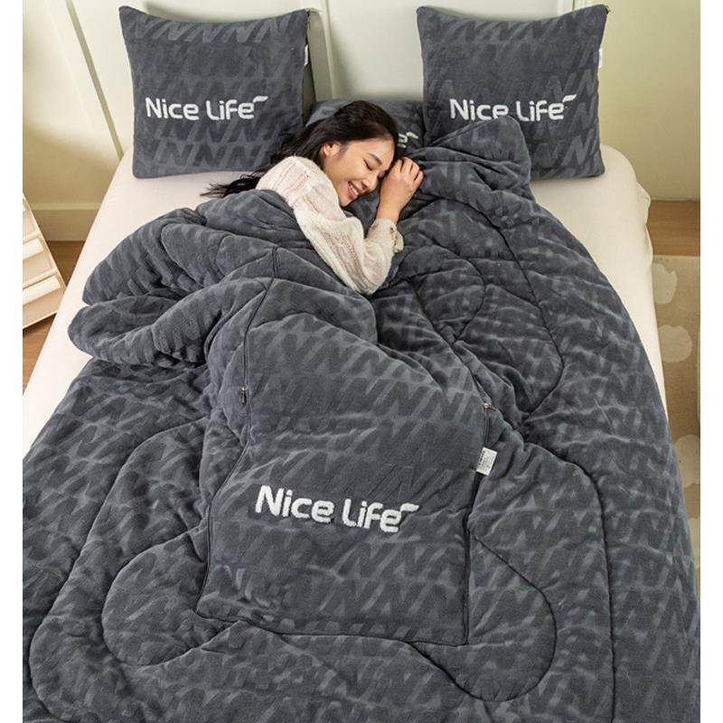 冬季加厚重奶丝绒枕被两用二合一汽车枕办公室午睡毯新款式,居家布艺,抱枕被,淘宝优惠券,粉丝福利购,淘宝优惠卷