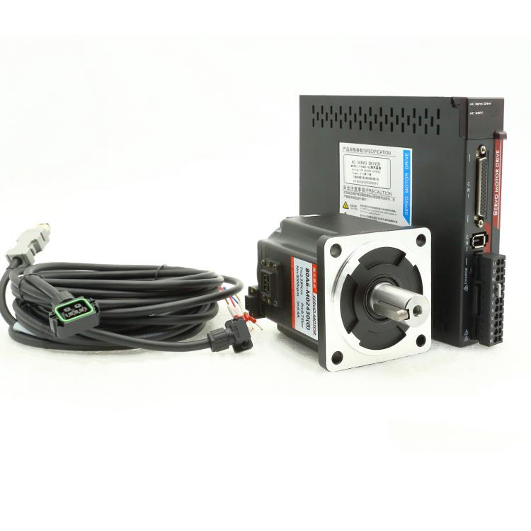 60/80/110/130交流伺服电机驱动器套装升级壁虎式马达200W/400W