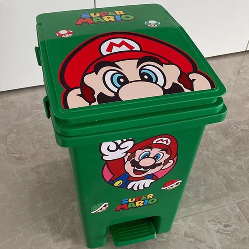 马里奥惊奇垃圾桶大型落地摆件家居客厅儿童房卧室可爱卡通装饰品