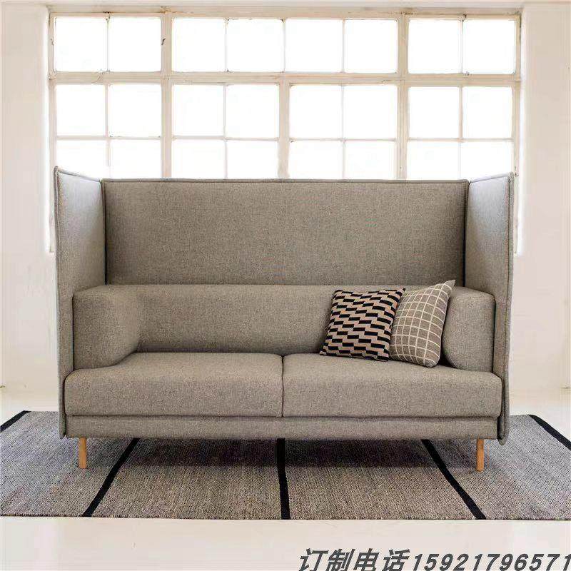 简约设计师现代科技布艺工业风卡座洽谈咖啡厅酒吧高靠背组合沙发,住宅家具,布艺沙发,淘宝优惠券,粉丝福利购,淘宝优惠卷