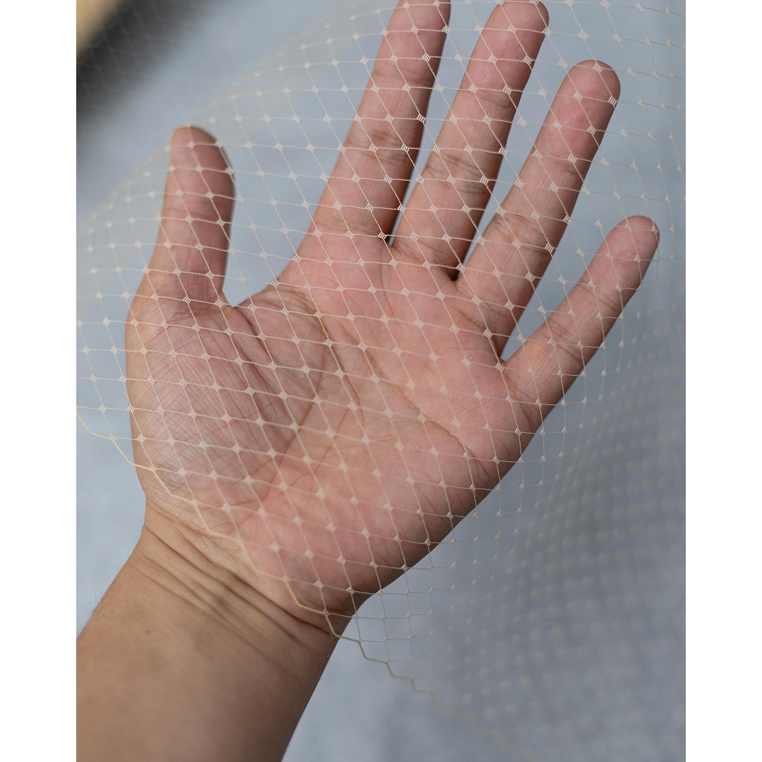 CHELI进口精品菱形大目网格纱摄影跟妆面纱布料纱帽子装饰DIY