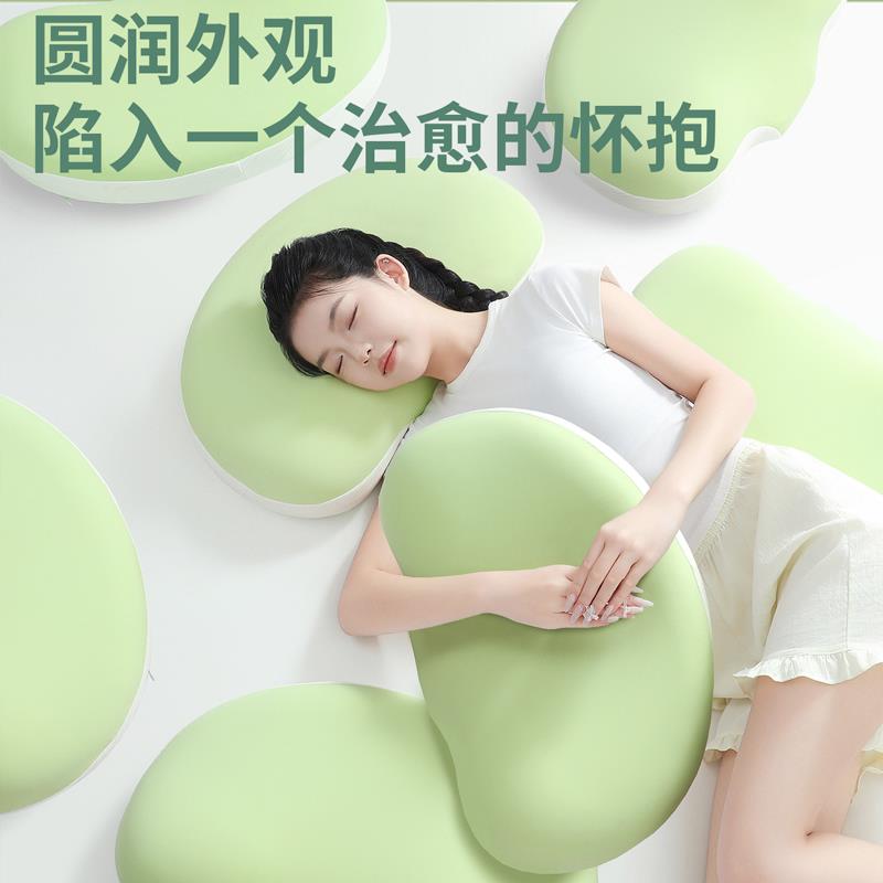 枕岛升级款护颈椎助睡眠侧睡不塌陷不变形家用人体工学记忆棉枕头