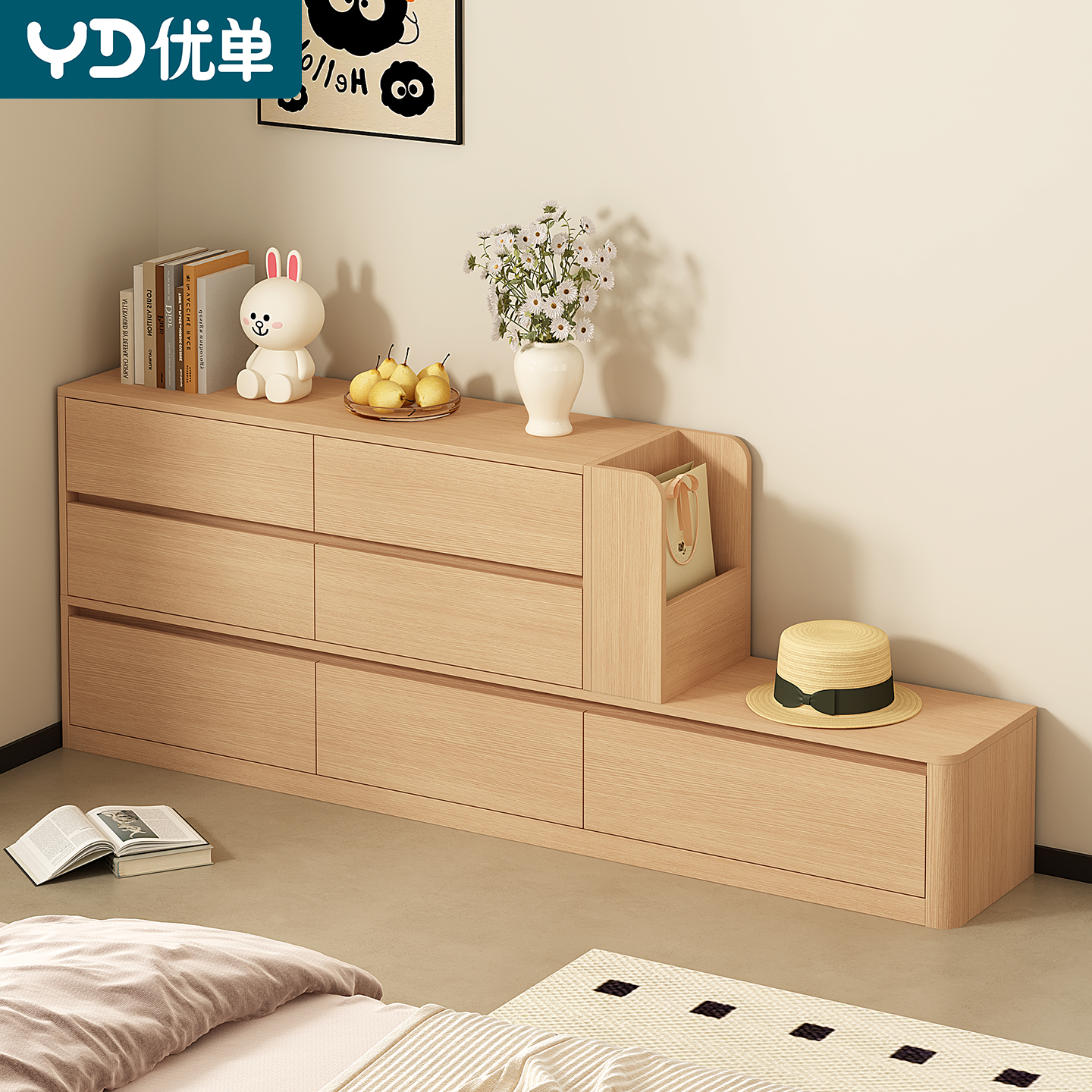 新款床边柜床头收纳柜