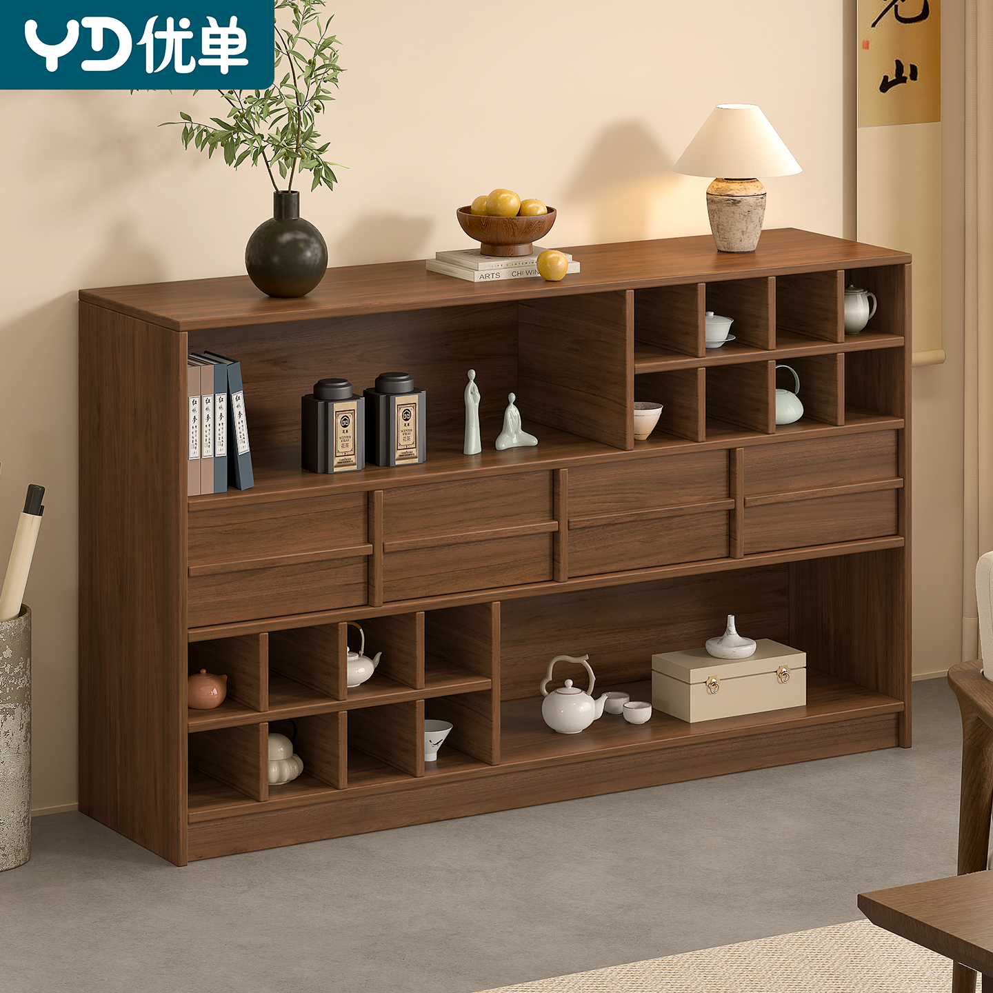 中古风ENF级环保餐边柜储物柜