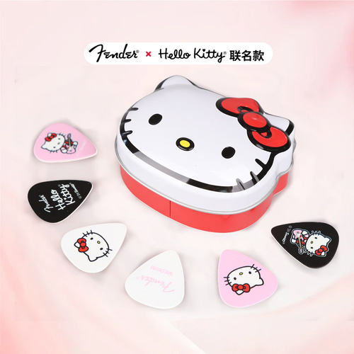 Fender Hello Kitty联名款电木吉他拨片 民谣贝斯标准弹片Pick