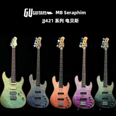 入门乐手101 Gu Guitars MB Seraphim JJ421 系列渐变电贝斯bass
