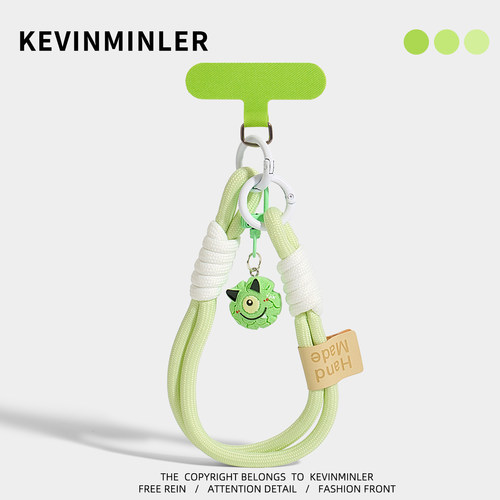 KEVINMINLER原创大眼仔怪兽手机挂绳包挂件钥匙扣挂饰万圣节礼物