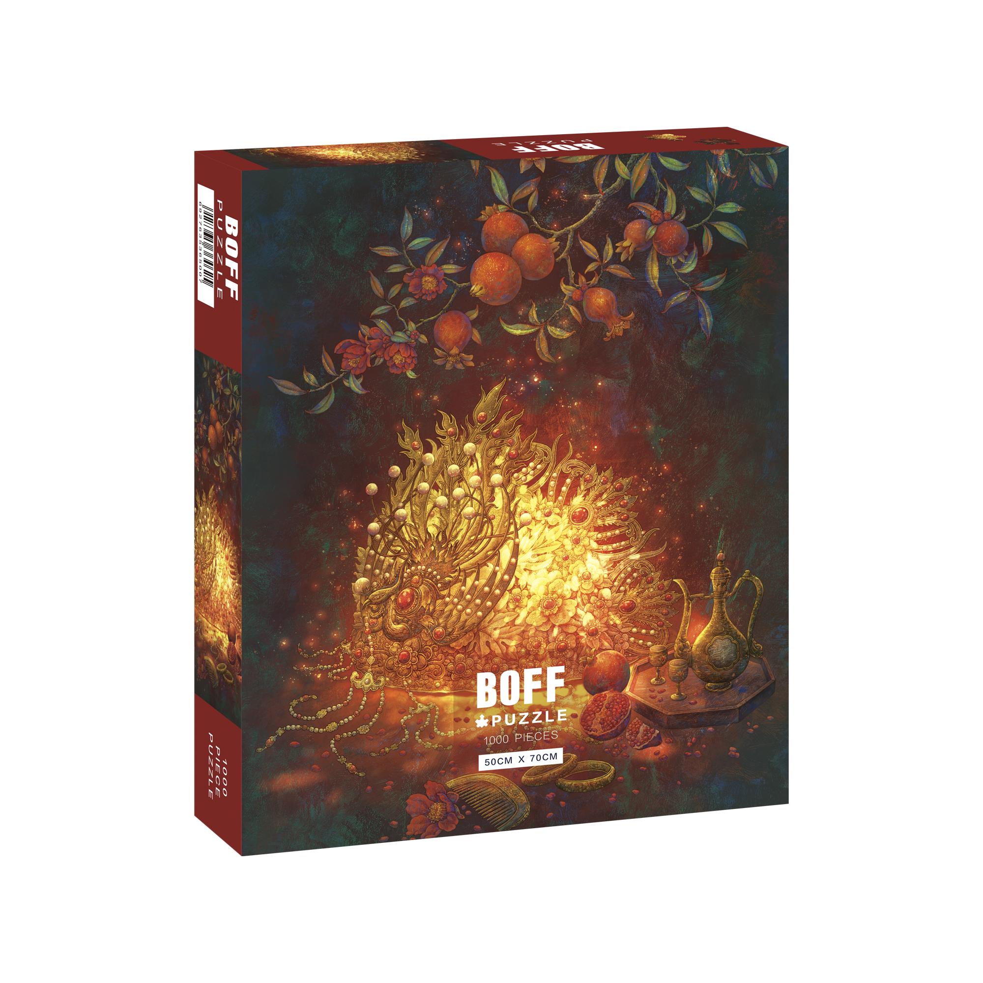 BOFF凤冠1000片风景新中式文物拼图成人高难度解压玩具女生情侣