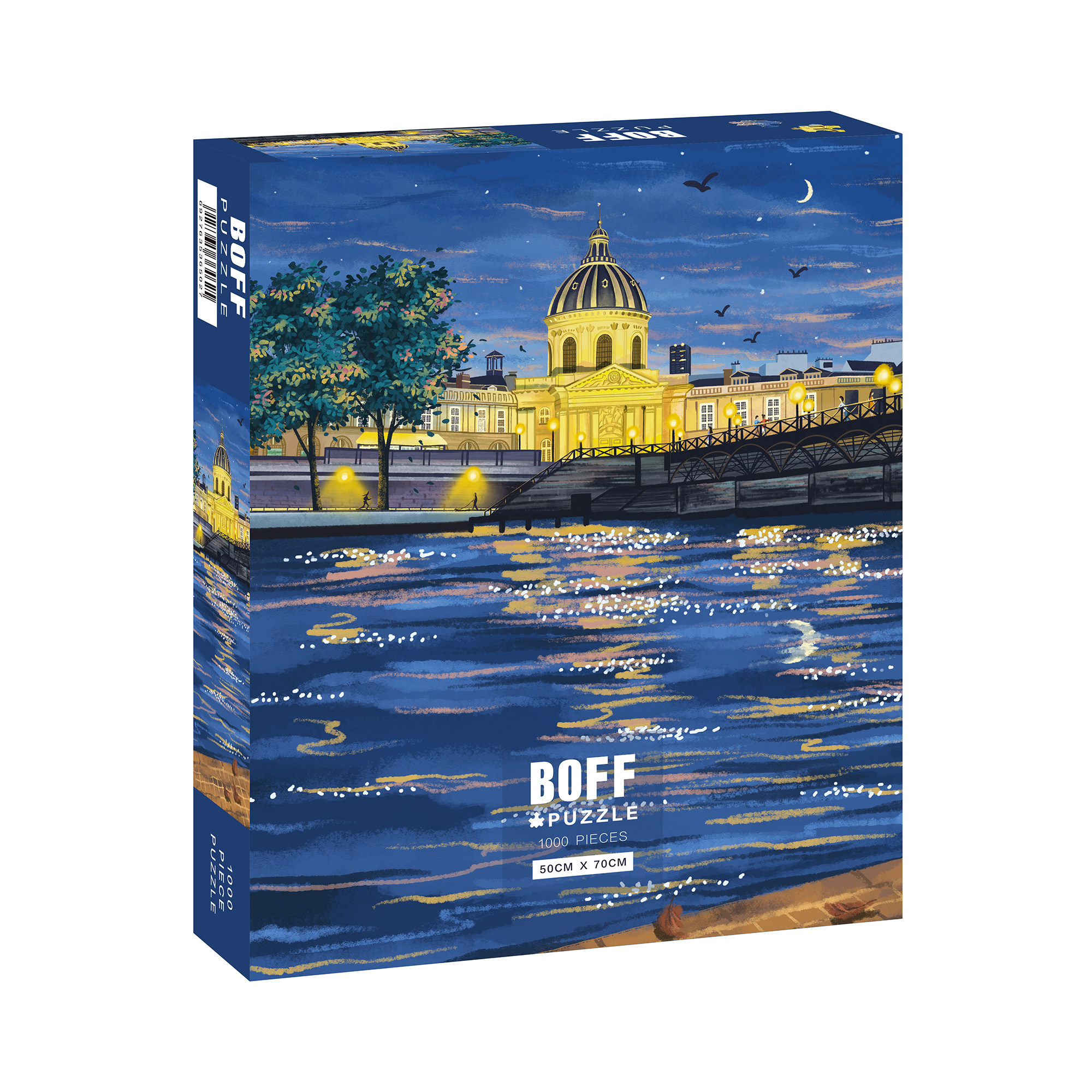 BOFF塞纳夜曲1000片风景高级感成人拼图装饰画难度减压玩具礼物