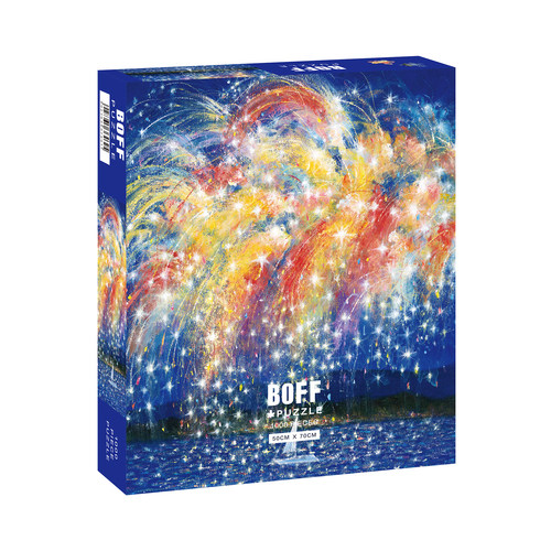BOFF星河落千帆1000片蓝调烟花治愈拼图装饰成人高难度超难女礼物