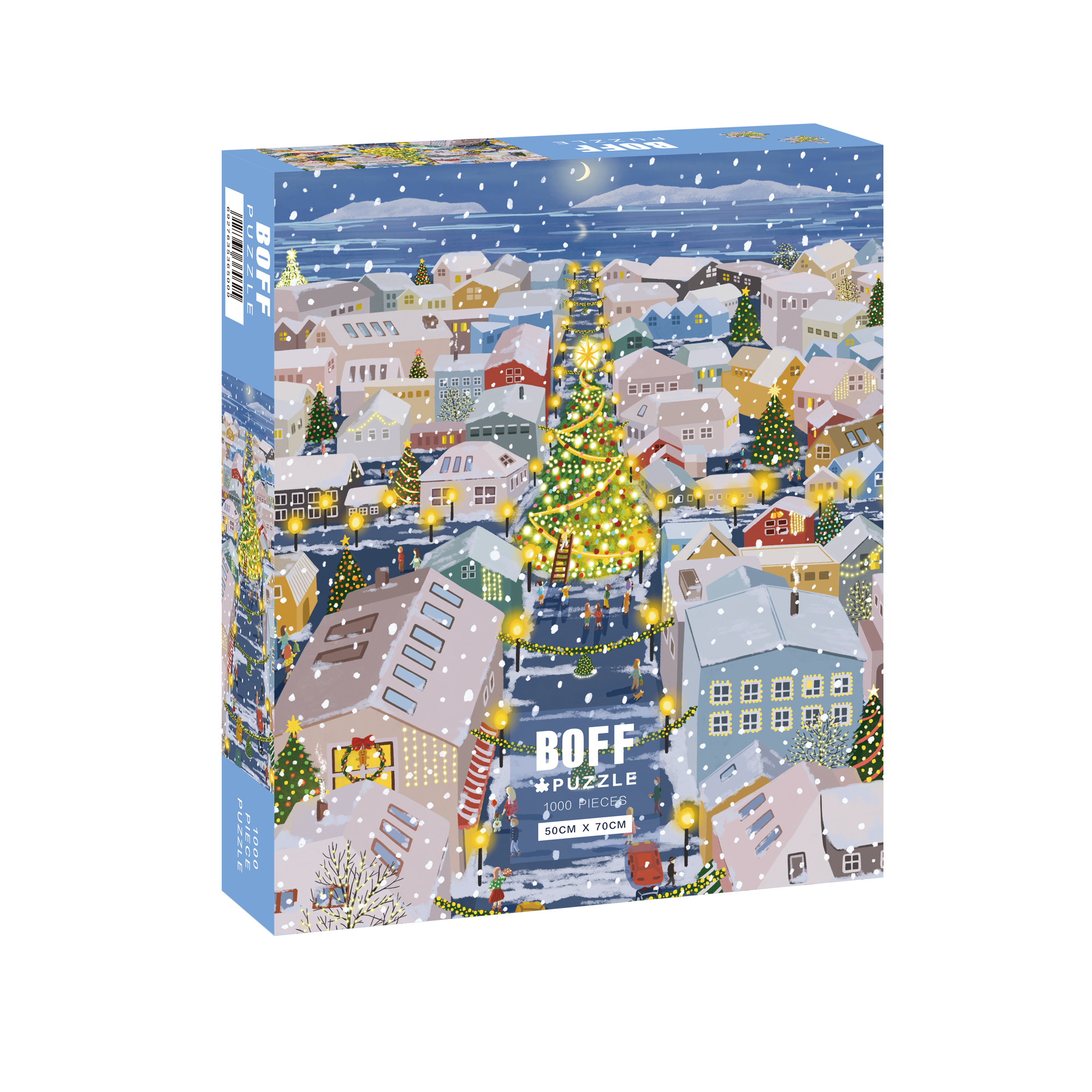 BOFF圣诞小镇烫金艺术家拼图