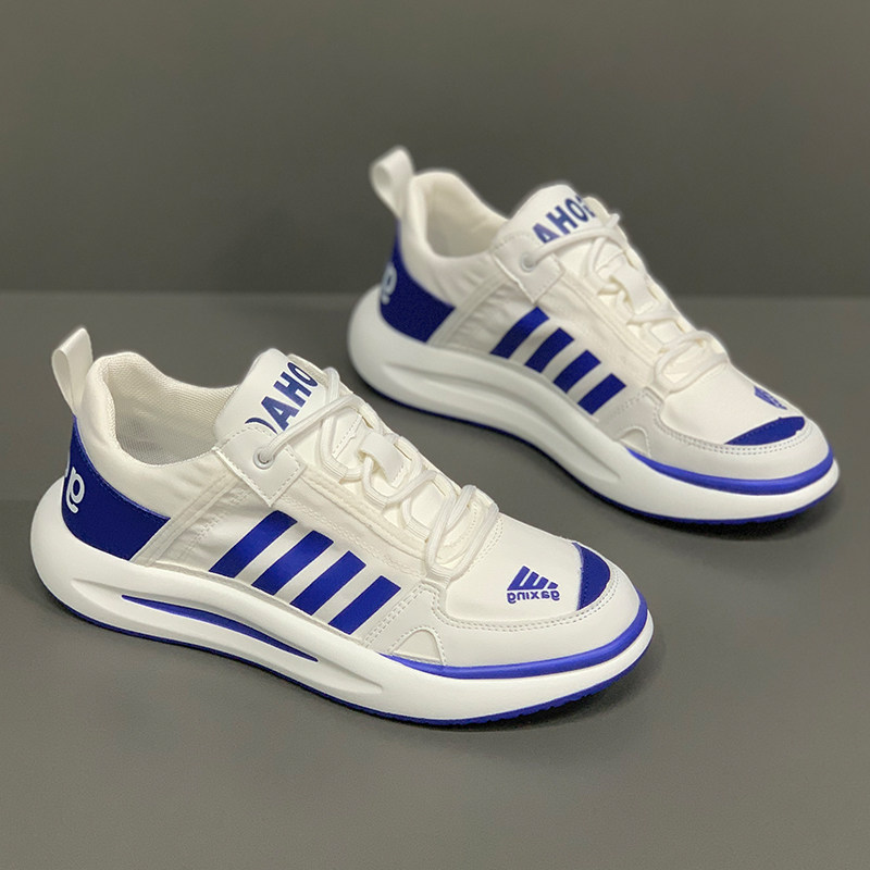 正品牌官方欧洲站男鞋新款潮流百搭休闲鞋夏季男士四道杠软底运动