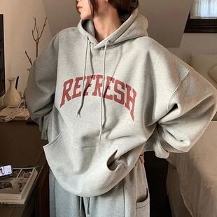 hooded Multi colored letter hoodi多色字母连帽加绒卫衣 fleece