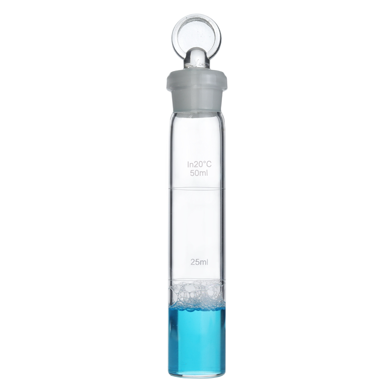 玻璃具塞消解管50ml100ml直径30mm具塞玻璃试管带泄压孔开槽实心盖非回流盖消解管加热管电热消解仪cod消解管