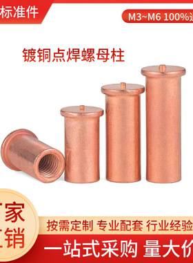 电弧焊用焊接螺母柱PT型内螺纹螺柱ISO13918点焊螺母柱焊接螺套