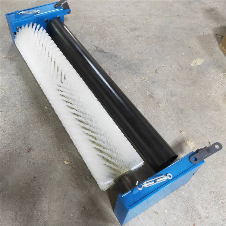 B1000型输送带滚刷清扫器毛刷扫料器电动被动尼龙不锈钢碳化硅丝