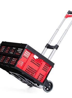 顺和手推车可折叠便携拉货买菜购物车家用行李车载重FW-90SNA
