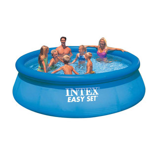 intex28144蝶形水池家庭大型游泳池圆形顶环充气游泳池简易戏水池