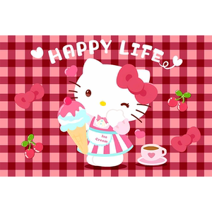 卡通hellokitty丝圈入户门地垫免洗进门门口耐脏防滑垫可裁剪地毯