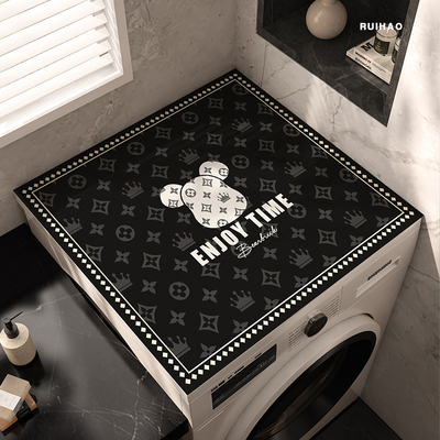 黑色暴力熊大牌硅藻泥洗衣机垫子