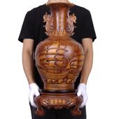 中式 一帆风顺花瓶摆件一对客厅电视柜两边玄关摆设乔迁家居饰礼品