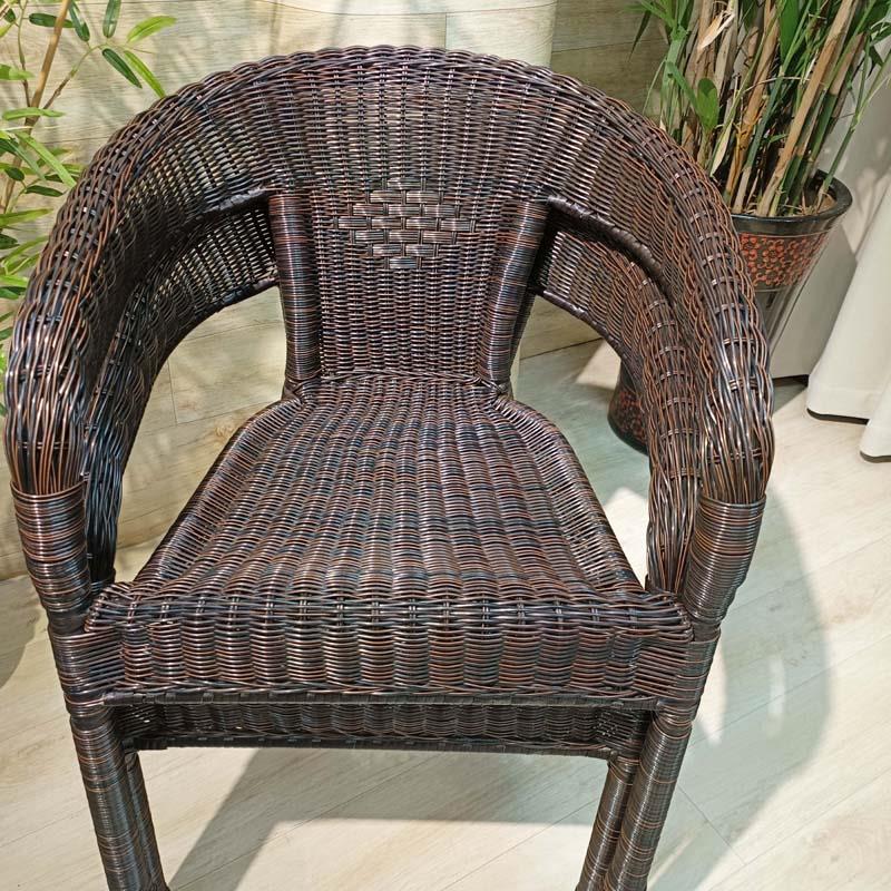 院子桌椅藤椅子露天凉亭腾椅老年棋牌室茶楼扶手椅老人座椅防摔