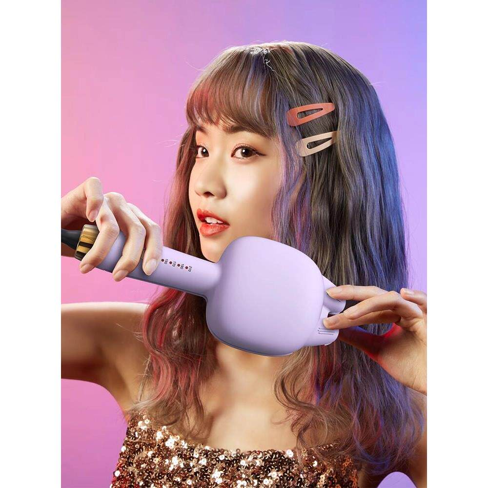 蛋卷头卷发棒短发水波纹32mm法式蓬松大卷懒人卷发器蛋糕波浪夹板