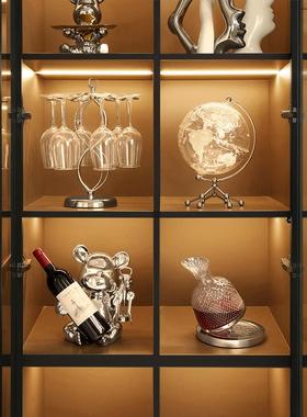 海贝海轻奢高档家居客厅电视柜酒柜暴力熊红酒架餐边柜装饰品摆件