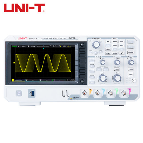 优利德数字荧光示波器四通道