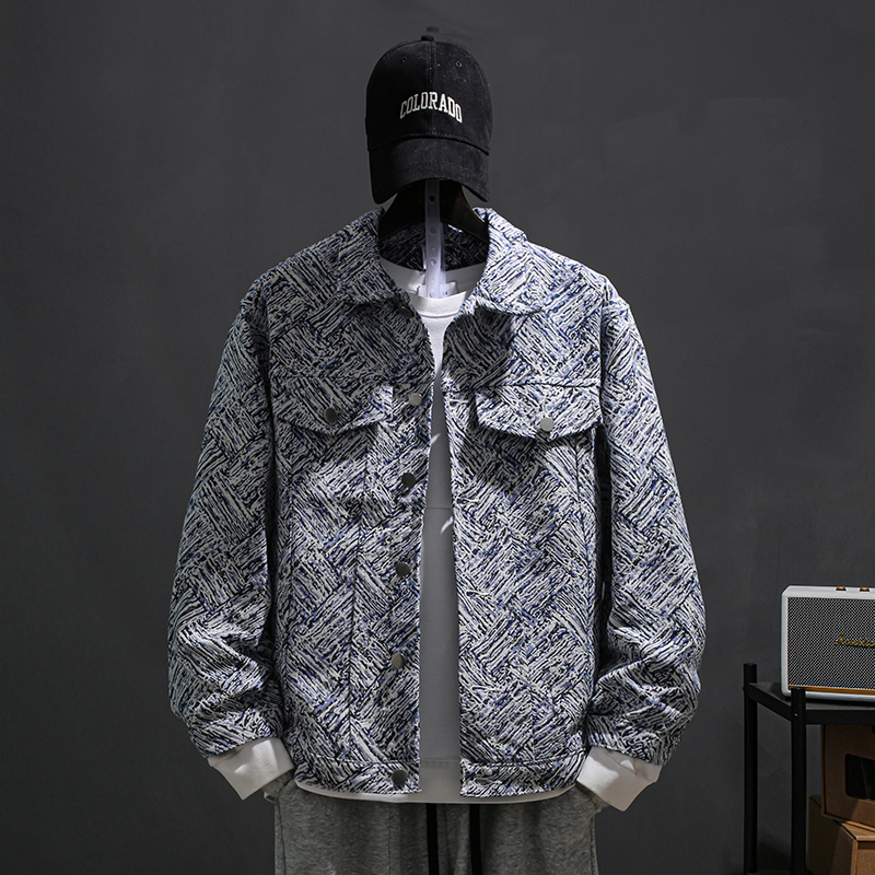 高级感男士美式复古潮牌夹克