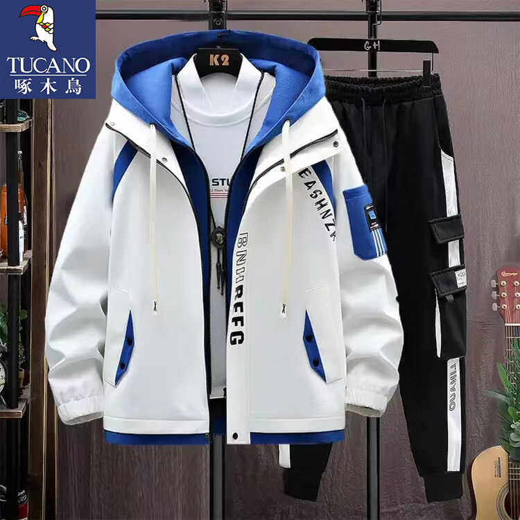 春秋季百搭潮牌学生外套啄木鸟