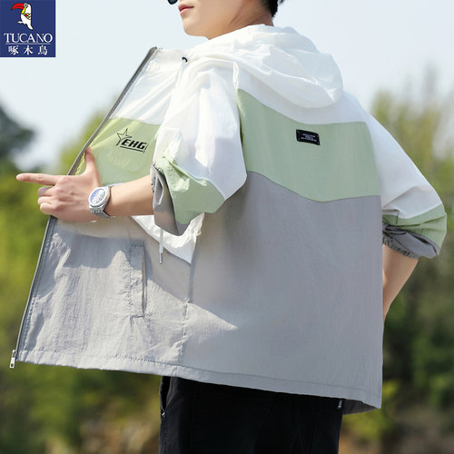 啄木鸟2025新款男装夏季薄款外套