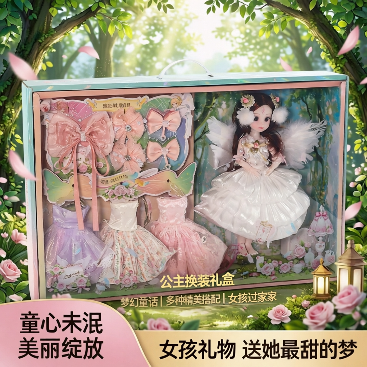 洋娃娃玩具女孩过家家小孩公主换装套装大礼盒六一儿童节生日礼物